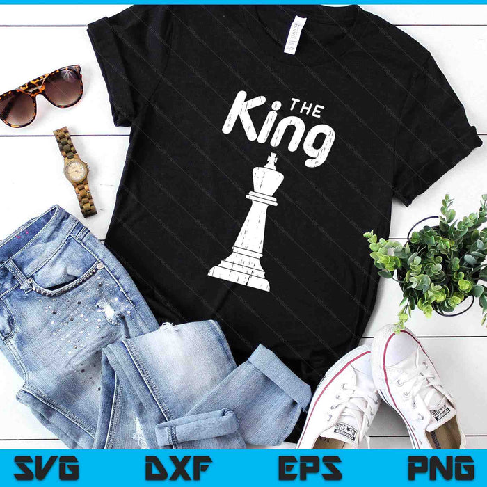 Chess Piece The King Shirt Halloween Matching Costume SVG PNG Digital Printable Files