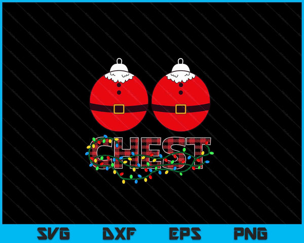 Chest nuts Christmas matching Christmas couples SVG cut file