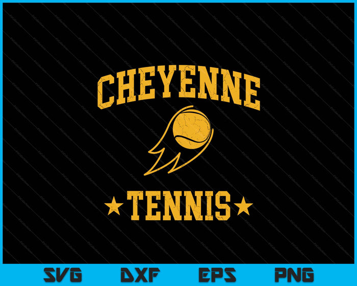 Cheyenne Rapids Tennis Vintage Gameday Retro Tennis Lover SVG PNG Digital Printable Files