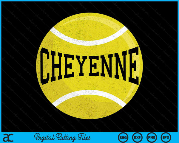 Cheyenne Tennis Fan SVG PNG Digital Cutting Files