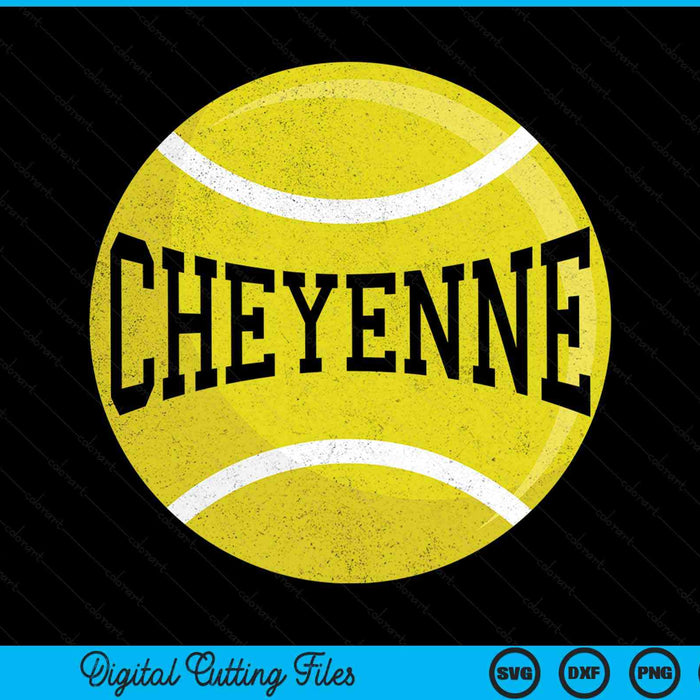 Cheyenne Tennis Fan SVG PNG Digital Cutting Files