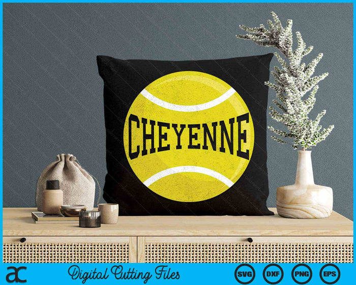 Cheyenne Tennis Fan SVG PNG Digital Cutting Files