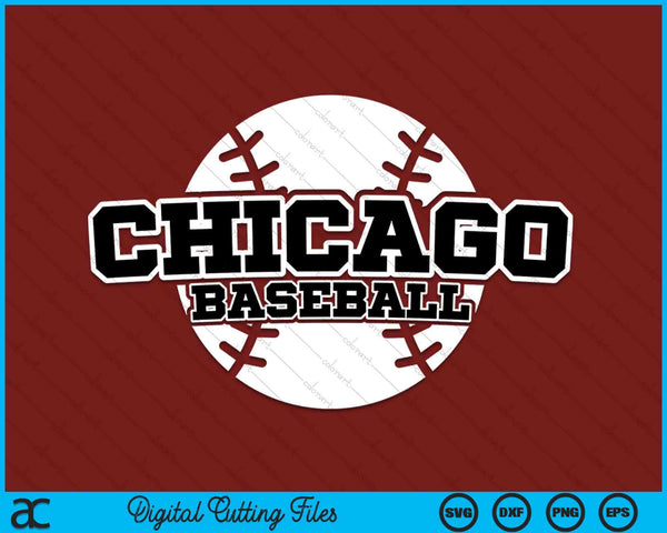 Chicago Baseball Block Font SVG PNG Digital Cutting Files