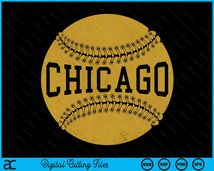 Chicago Baseball Fan SVG PNG snijden afdrukbare bestanden 