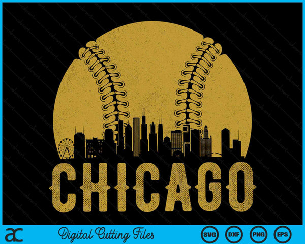 Chicago Baseball Fan SVG PNG snijden afdrukbare bestanden
