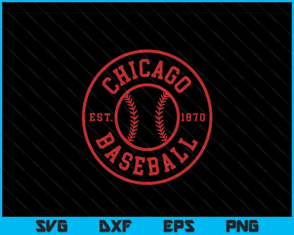 Chicago Baseball Seventh Inning Stretch Gameday Fan Gear SVG PNG Digital Printable Files