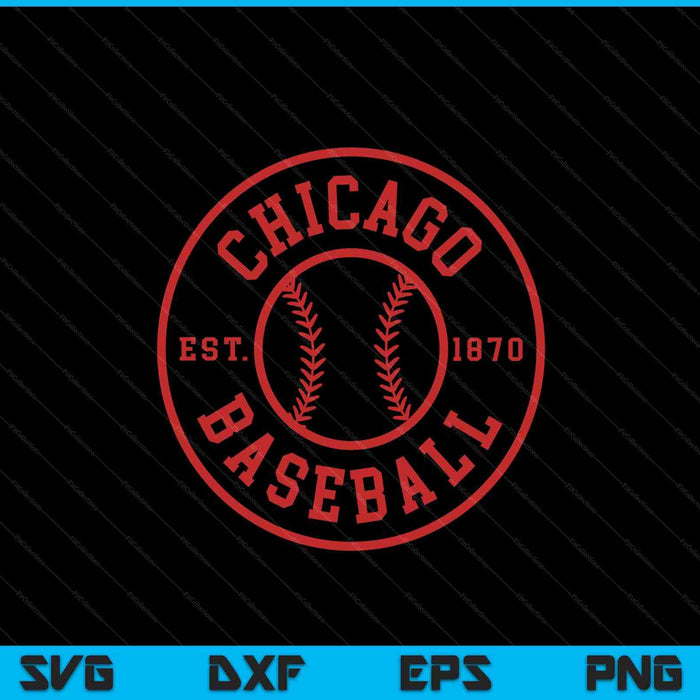 Chicago Baseball Seventh Inning Stretch Gameday Fan Gear SVG PNG Digital Printable Files