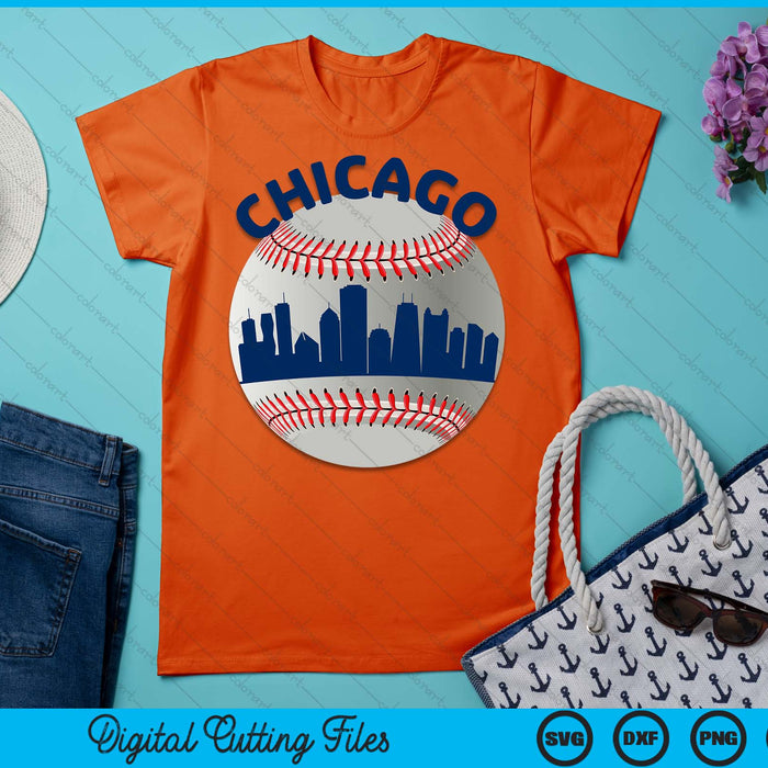 Chicago Baseball Team Fans of Space City Chicago Baseball SVG PNG Cutting Printable Files