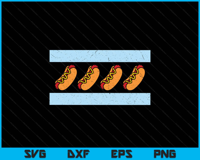 Chicago Flag Hotdog Shirt Funny Chicago Style Hot Dog SVG PNG Digital Printable Files