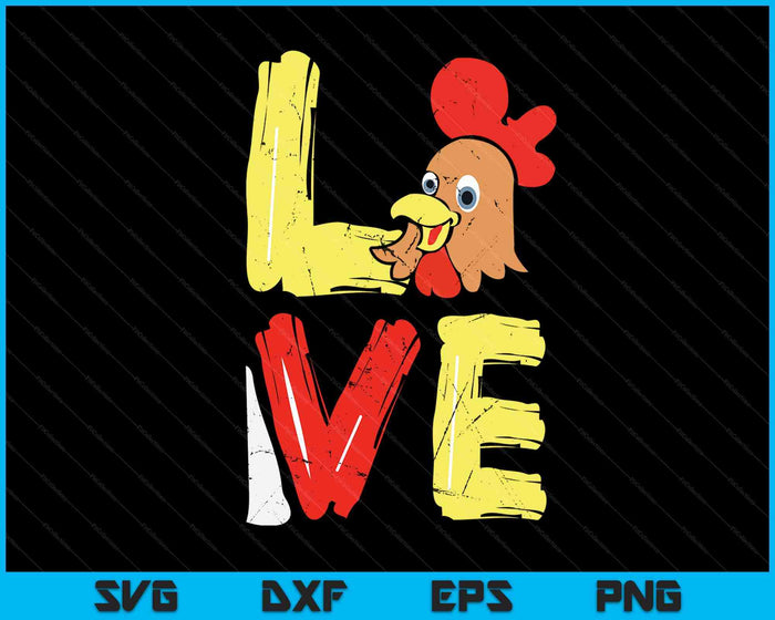 Chicken Farming Hen Rooster Chicken Farmer SVG PNG Digital Cutting Files