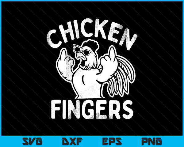 Chicken fingers, middle chicken SVG PNG cut file for Cricut