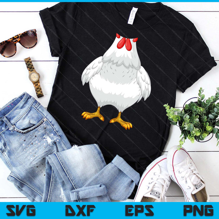 Chicken Shirt Adult Kids Men Women Chicken Hen Body Costume SVG PNG Digital Printable Files