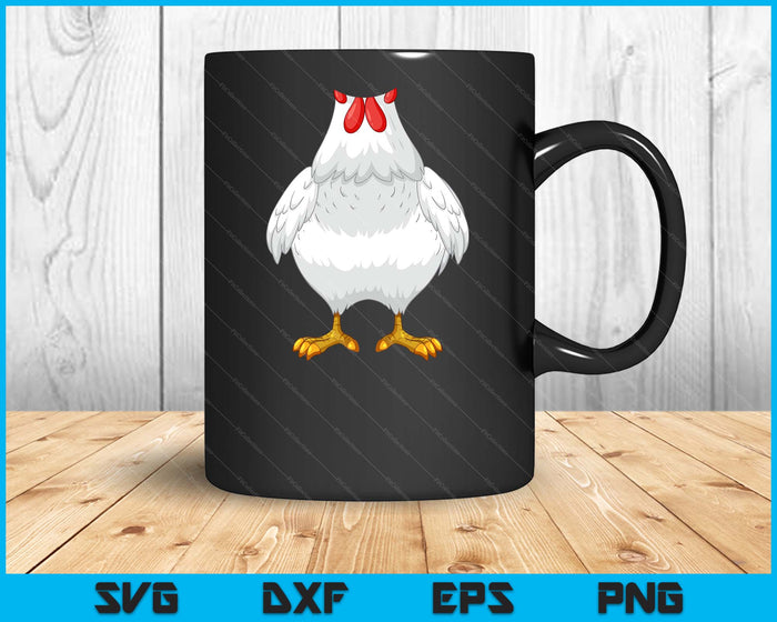 Chicken Shirt Adult Kids Men Women Chicken Hen Body Costume SVG PNG Digital Printable Files