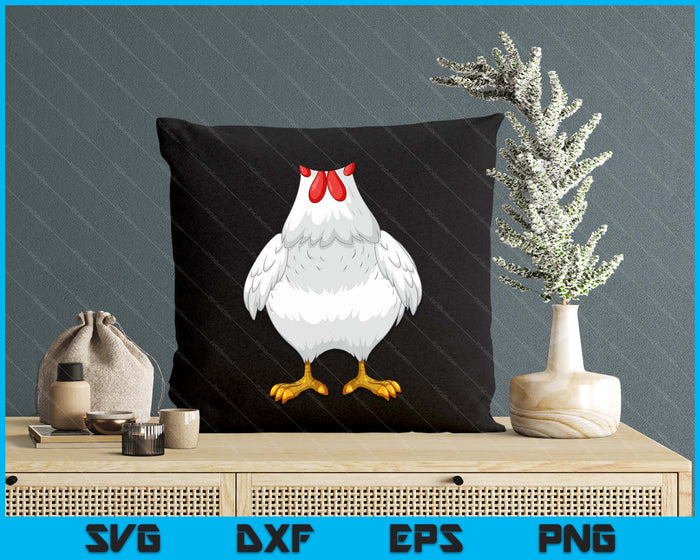 Chicken Shirt Adult Kids Men Women Chicken Hen Body Costume SVG PNG Digital Printable Files