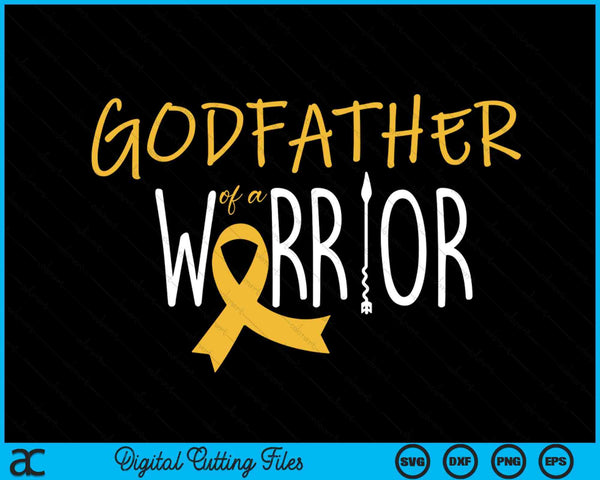 Childhood Cancer Awareness Godfather Of A Warrior SVG PNG Digital Cutting Files