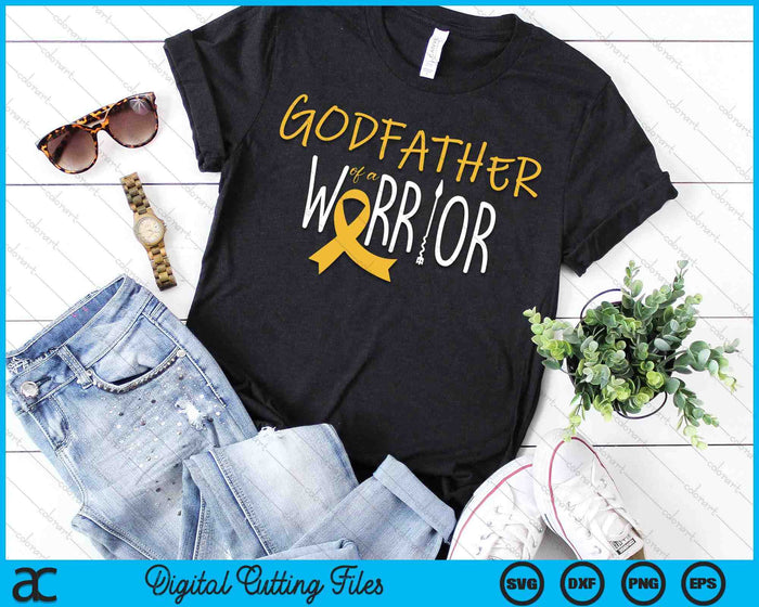 Childhood Cancer Awareness Godfather Of A Warrior SVG PNG Digital Cutting Files