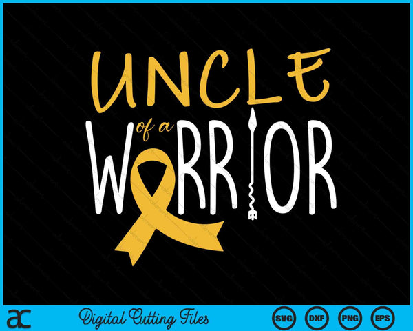 Kinderkanker bewustzijn oom van een krijger SVG PNG digitale snijbestanden