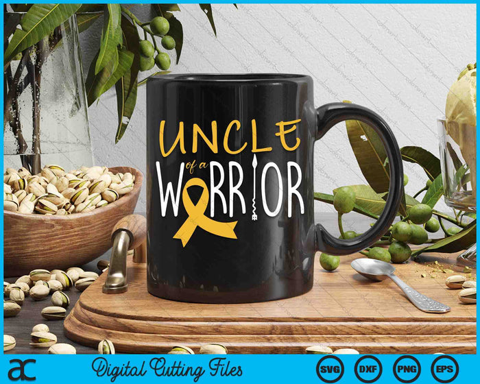 Childhood Cancer Awareness Uncle Of A Warrior SVG PNG Digital Cutting Files