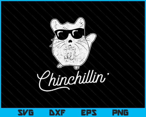 Chinchillin grappige Chinchilla liefhebbers SVG PNG snijden afdrukbare bestanden