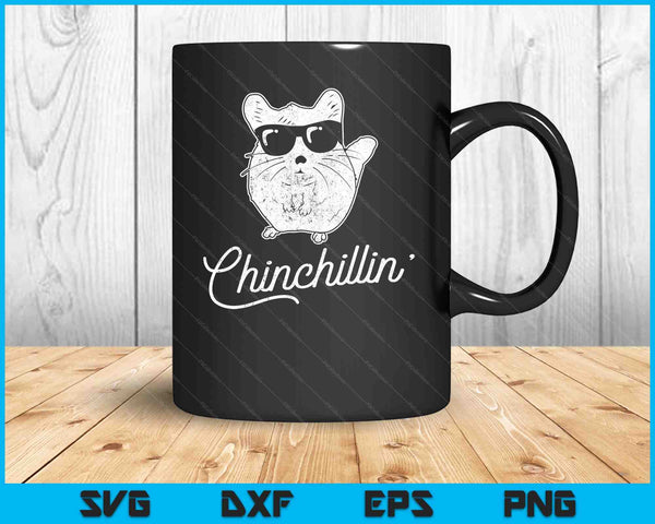 Chinchillin grappige Chinchilla liefhebbers SVG PNG snijden afdrukbare bestanden