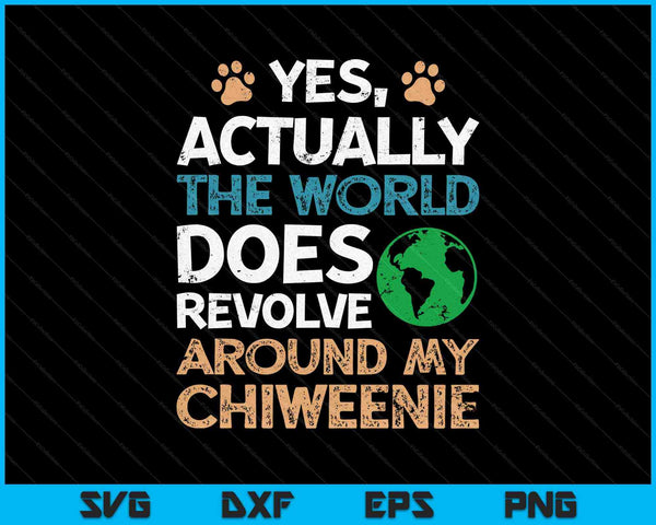 Chiweenie Dog Lover Regalos Divertido Chiweenie SVG PNG Cortar archivos imprimibles