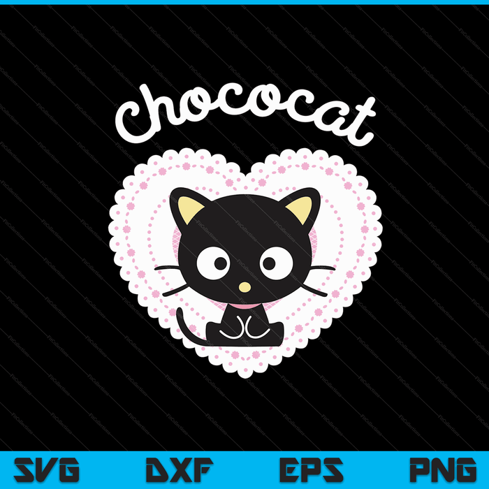 Chococat Sweet Valentine Tee Shirt SVG PNG Digital Cutting Files