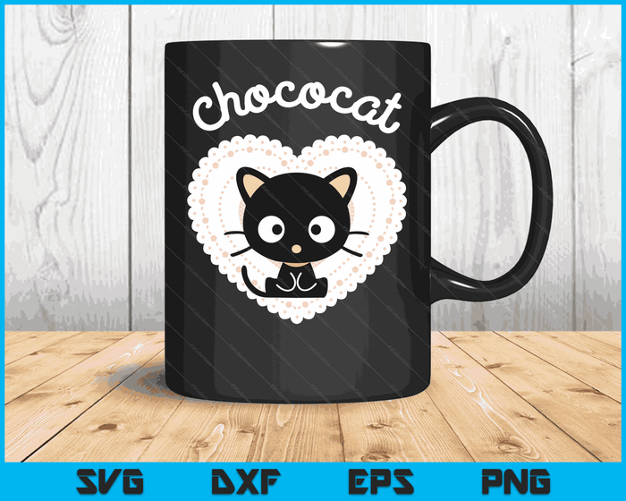 Chococat Sweet Valentine Tee Shirt SVG PNG Digital Cutting Files