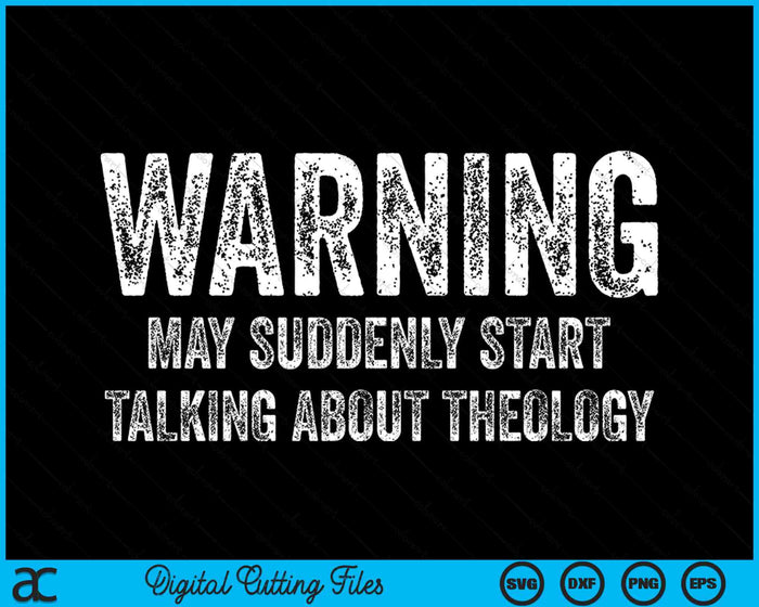 Christelijke evangelisatie religieuze waarschuwing praten over theologie SVG PNG digitale snijbestanden
