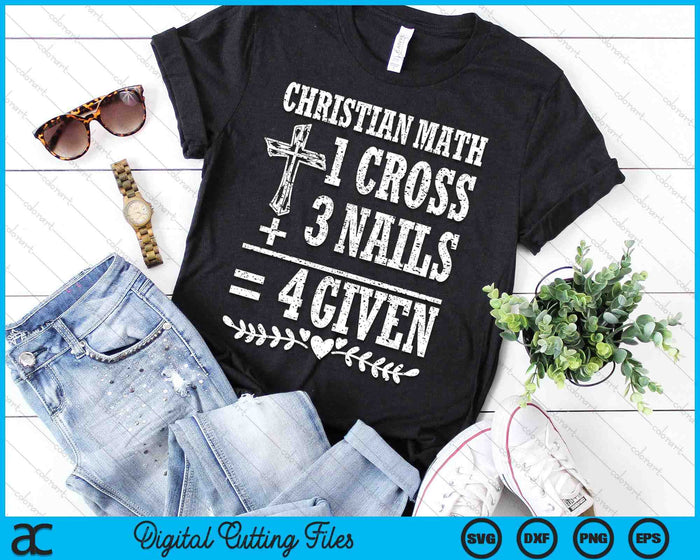 Christian Math God Worshiper Christ Follower Religion SVG PNG Digital Cutting File