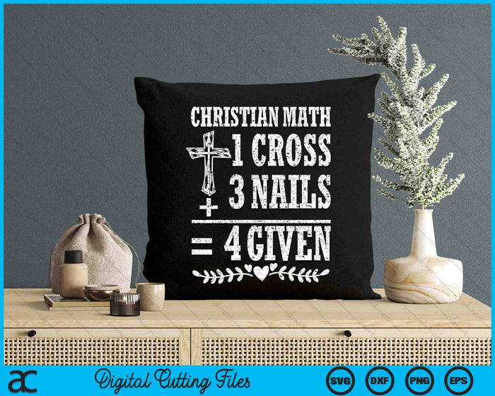 Christian Math Photo Christian Math God Worshiper Christ Follower Religion SVG PNG File ...