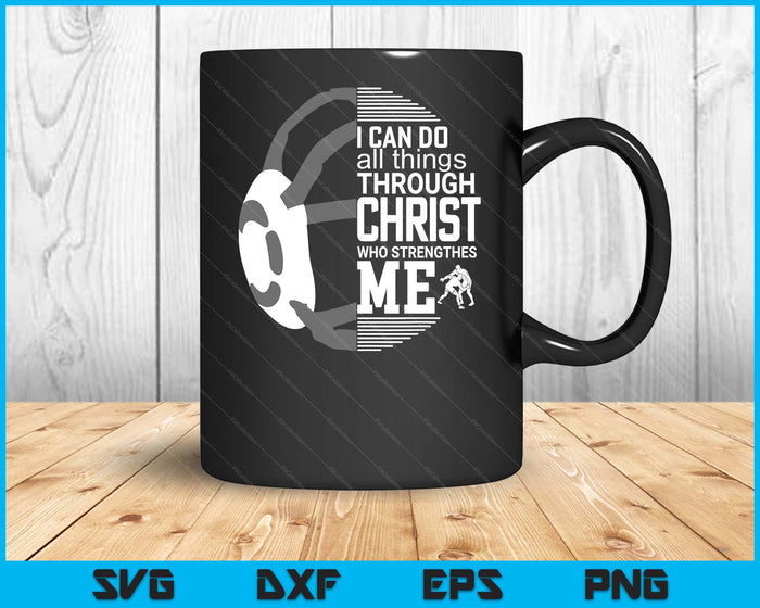 Christian Wrestling, Motivational Christian Wrestling SVG PNG Digital Printable Files