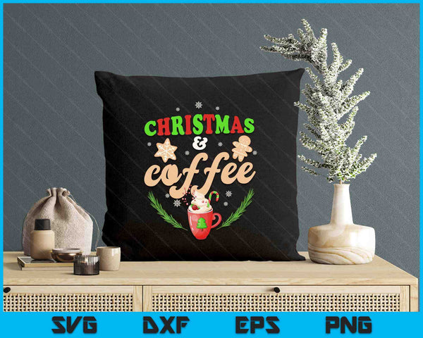 Christmas And Coffee Gingerbread Christmas SVG PNG Digital Printable Files