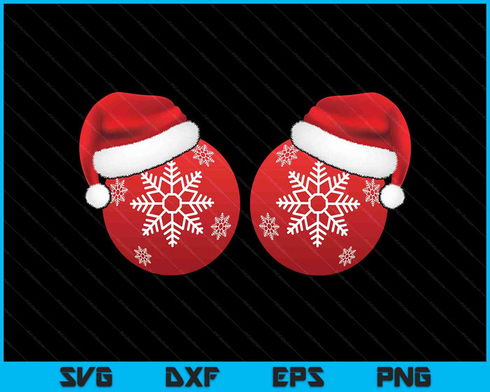 Christmas Ball Ornaments Boob Bra Funny Women's Christmas SVG PNG Digital Printable Files