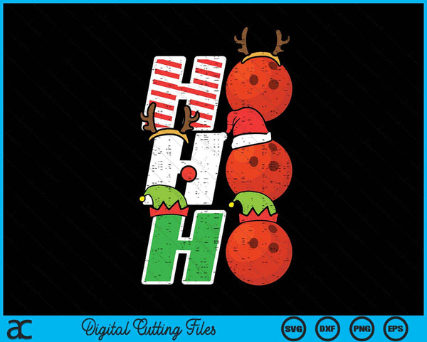 Christmas bowling ho bowling Xmas SVG cut file