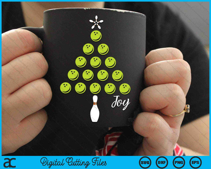 Christmas Bowlingball Design Christmas Tree SVG PNG Digital Cutting Files