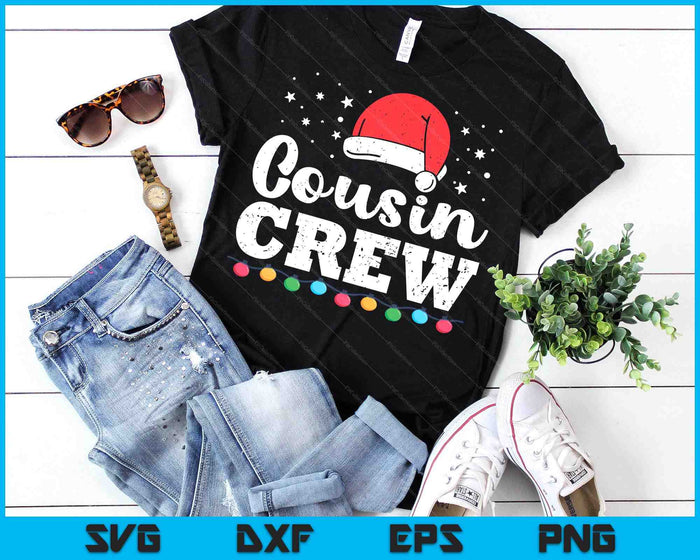 Christmas Cousin Crew SVG PNG Digital Printable Files