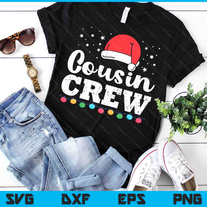 Christmas Cousin Crew SVG PNG Digital Printable Files