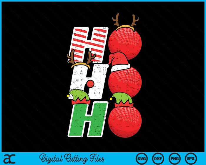 Christmas Dodgeball Ho Ho Ho Dodgeball Xmas Sport SVG PNG Digital Printable Files