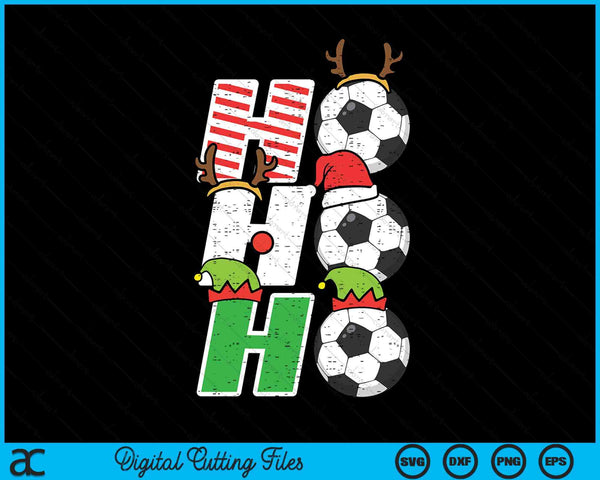 Christmas football ho soccer Xmas sport SVG cut file