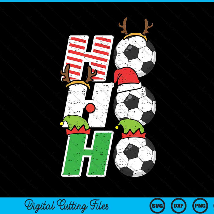 Christmas football ho soccer Xmas sport SVG cut file
