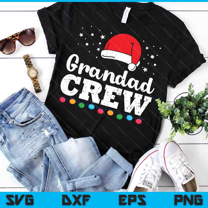 Christmas Grandad Crew SVG PNG Digital Printable Files