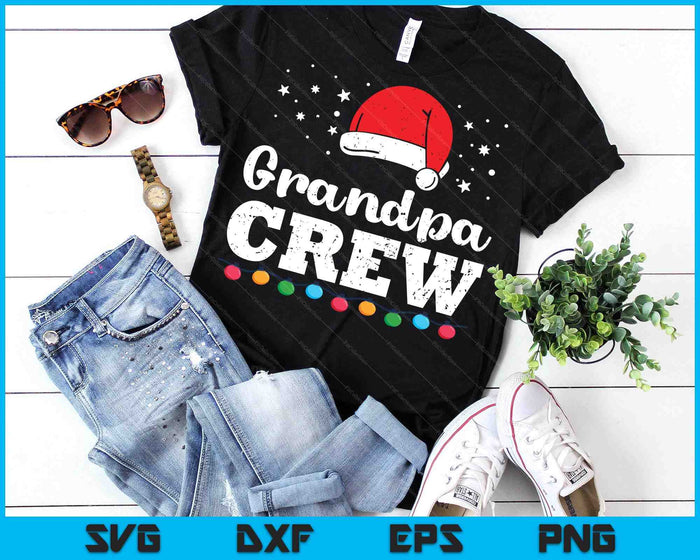 Christmas Grandpa Crew SVG PNG Digital Printable Files