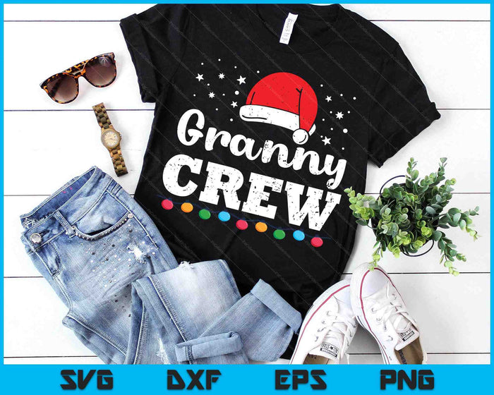 Christmas Granny Crew SVG PNG Digital Printable Files