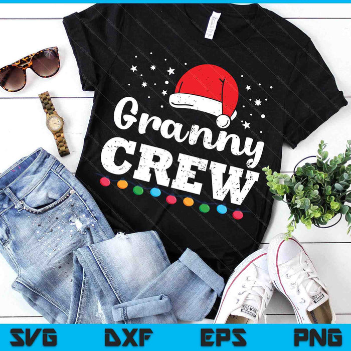 Christmas Granny Crew SVG PNG Digital Printable Files