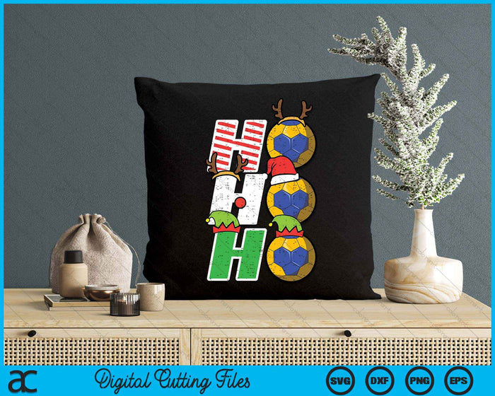 Christmas Handball Ho Ho Ho Handball Xmas Sport SVG PNG Digital Printable Files