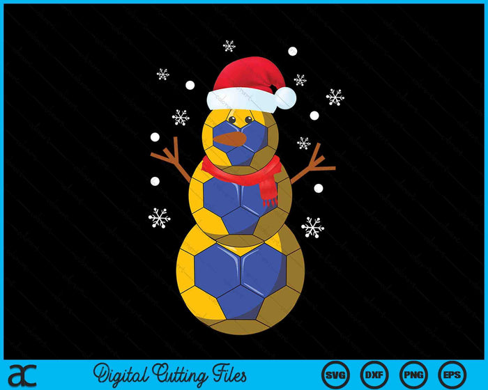 Christmas Handball Snowman SVG PNG Digital Printable Files