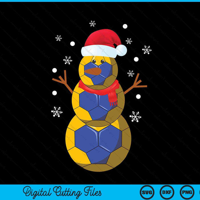 Christmas handball snowman SVG PNG cut file for Cricut