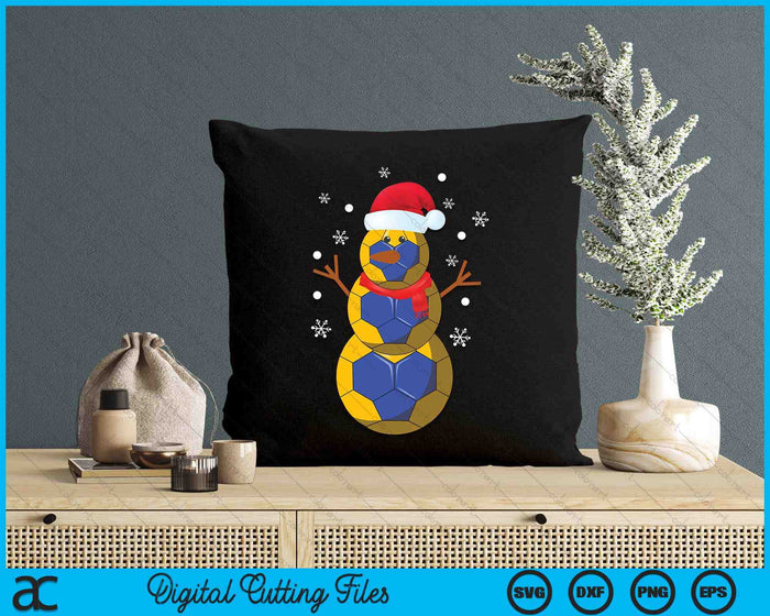 Christmas Handball Snowman SVG PNG Digital Printable Files