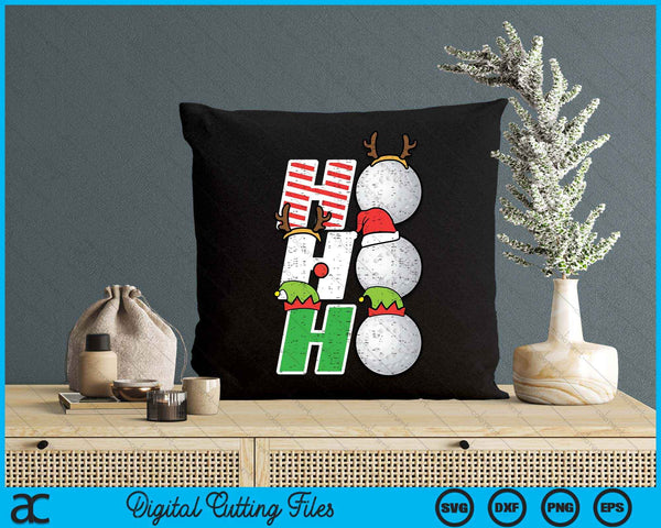 Christmas Hockey Ho Ho Ho Hockey Xmas Sport SVG PNG Digital Printable Files