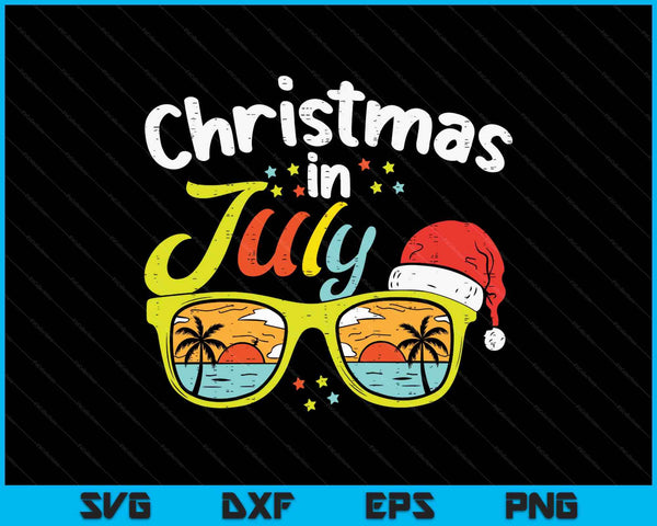 Christmas In July Shirts Women Men Kids Xmas SVG PNG Digital Printable Files